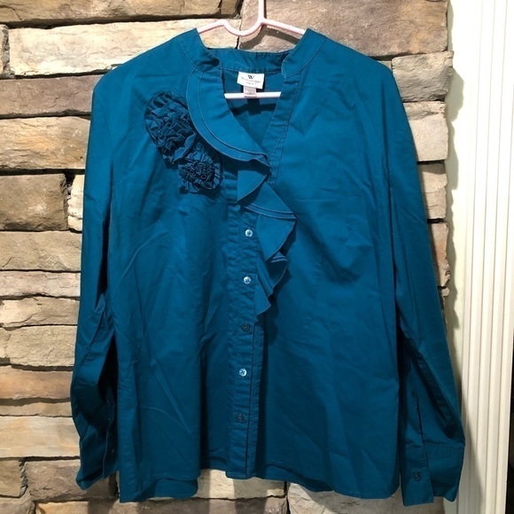 Worthington XL button down long sleeve shirt - Picture 5 of 11